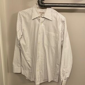 Banana Republic lavender & black pinstripe dress shirt